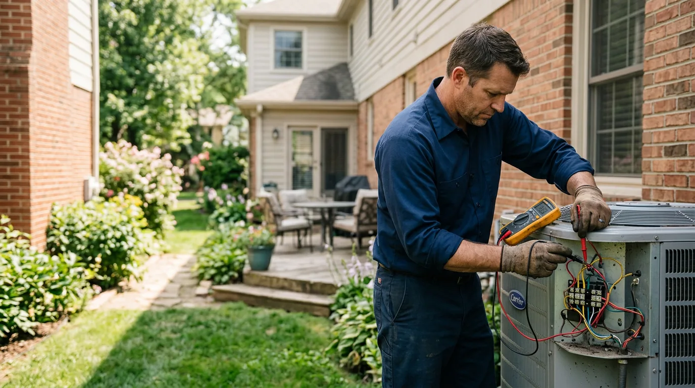 HVAC technician working near Eufaula, OK